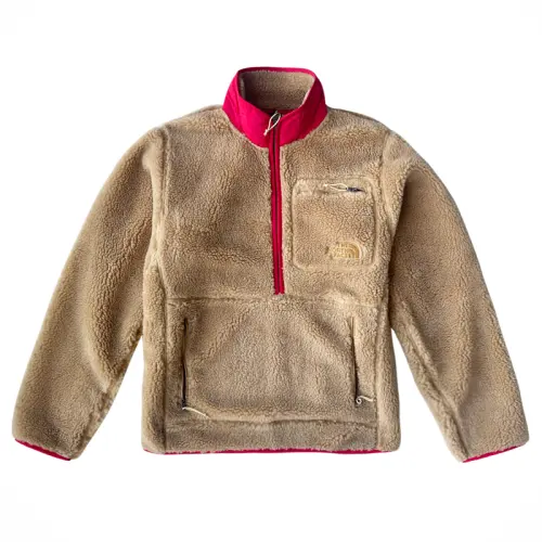 THE NORTH FACE Velvet feel Coat Men's Khaki & Red