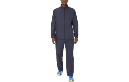 ASICS Tricot Track Jackets Men's Dark Blue Turtleneck Moderate Other