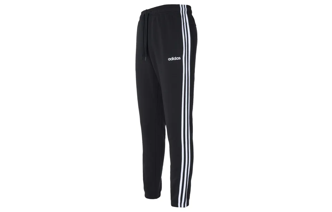Adidas ESSENTIALS E 3S T PNT FL Vintage Side 3 Pack Camo Print Loose Fit Knitted Sweatpants Men's Black