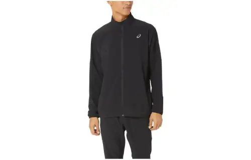 ASICS Jackets Men's Black Stand Collar Moderate Other