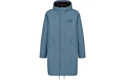 DIOR Quarterly New Products Parka Coat Men's Blue