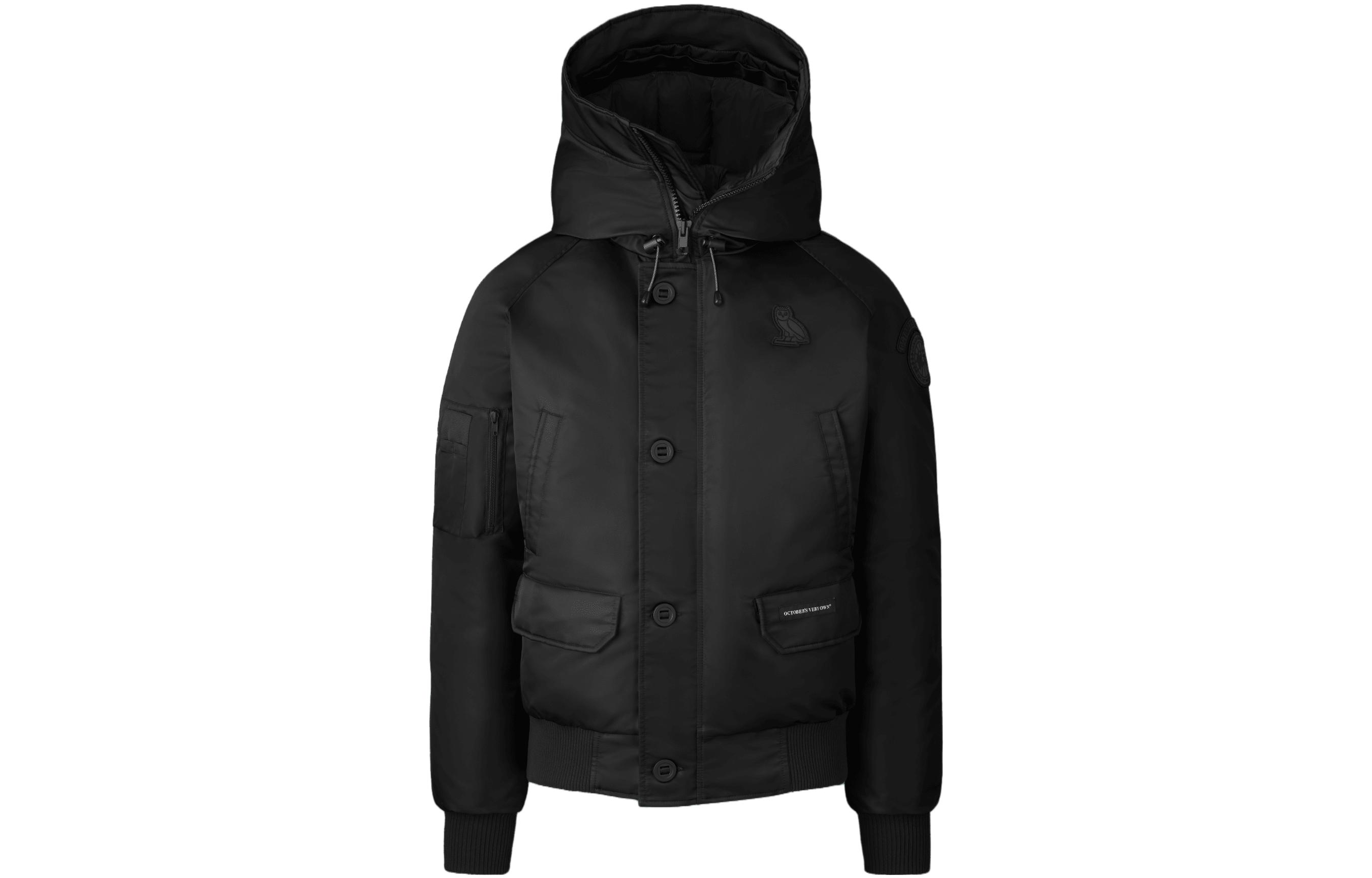 Зимняя куртка Canada Goose × OVO (черная)