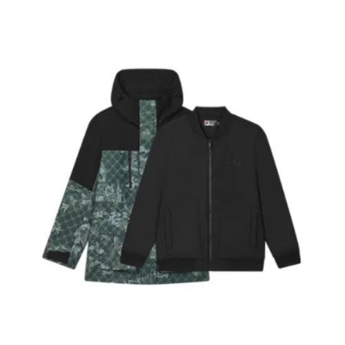 FILA Heritage Puffer Jacket Men's 2 Piece Set All Over Print
