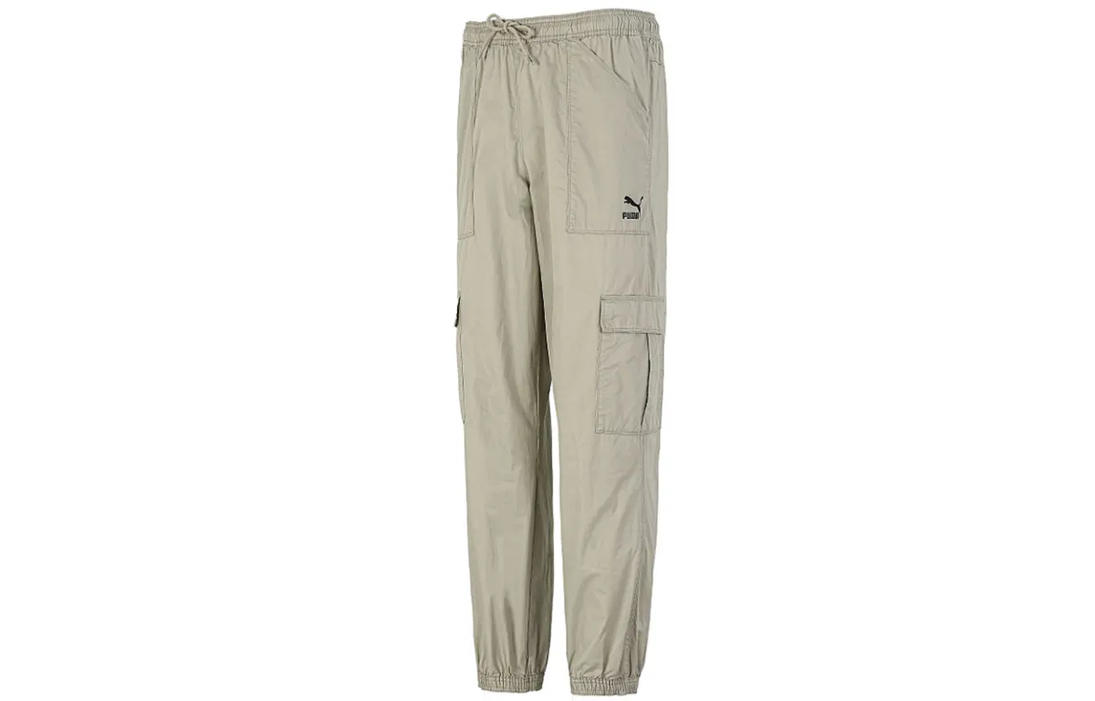 PUMA Cargo Pants Men's Ecru Moderate