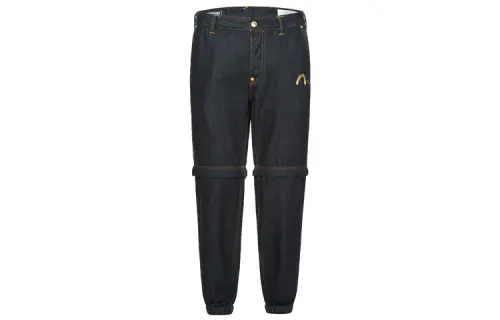EVISU Jeans Men's Denim Blue Moderate Cuffed Pants