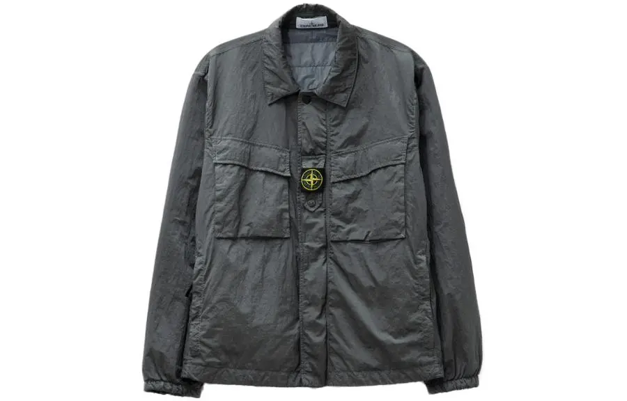 Stone Island Straight Hem Lightweight Shirt Jacket