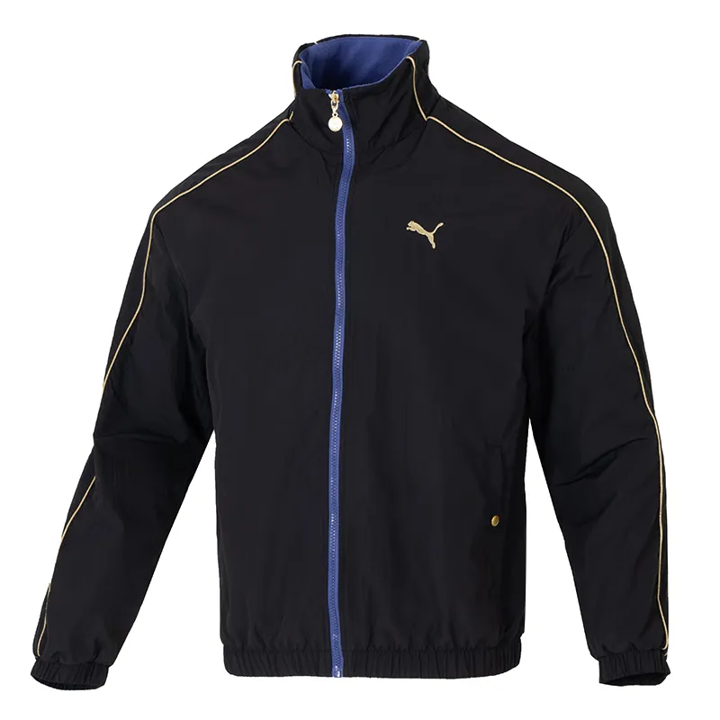 PUMA Jackets Men's Black Stand Collar Moderate Other