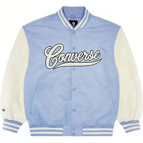 Converse Baseball Jacket Unisex Light Blue