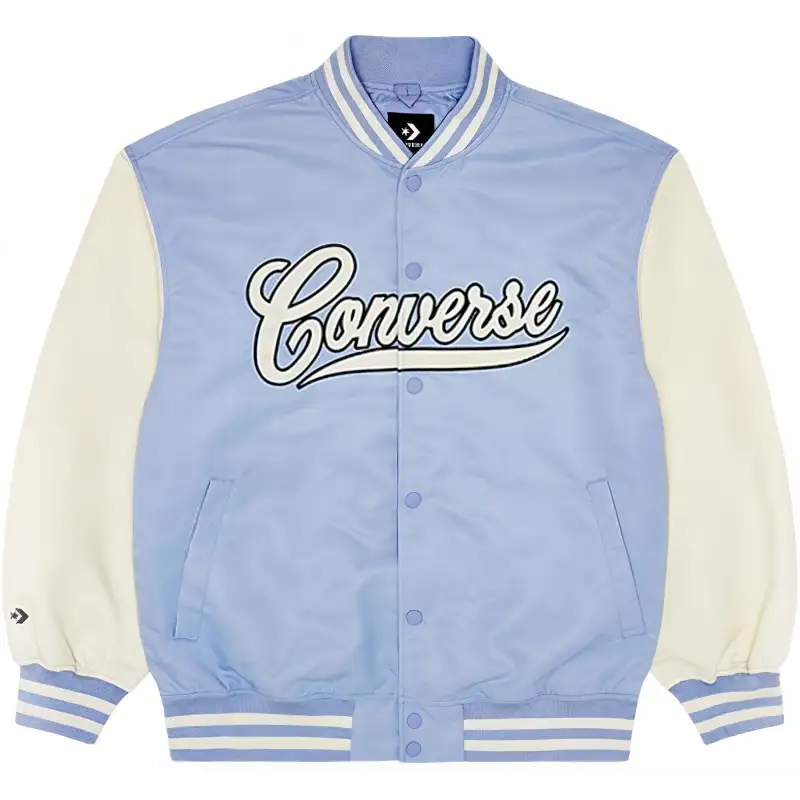 Converse Baseball Jacket Unisex Light Blue