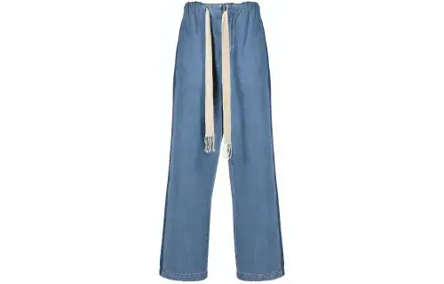 LOEWE Jeans Men's Blue Moderate Straight Fit Pants