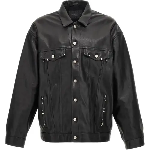 Balenciaga Piercing Leather Jacket