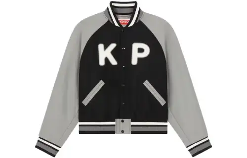 KENZO Varsity Logo Patch Bomber Jacket