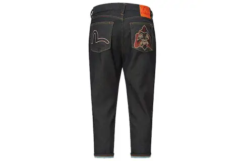 EVISU Jeans Men's Denim Blue Moderate Tapered Pants
