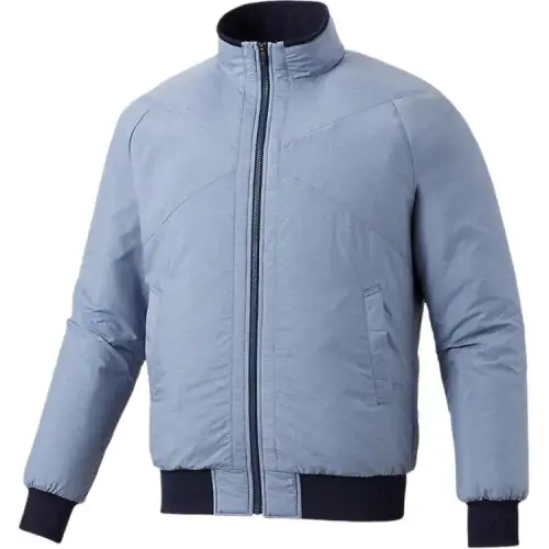 ASICS Jackets Men's Blue Stand Collar Moderate Other