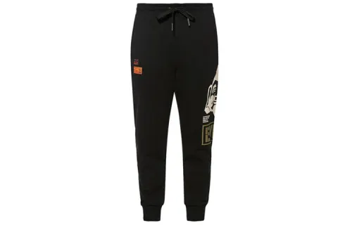 EVISU Jogger Moderate Casual Pants Men's Black