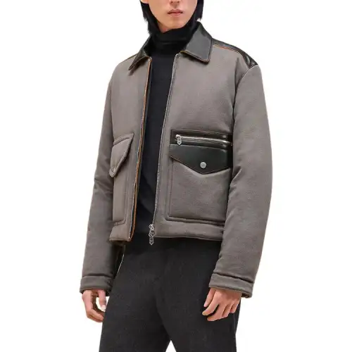 HERMES FW24 Jackets & Coats Men's Gray