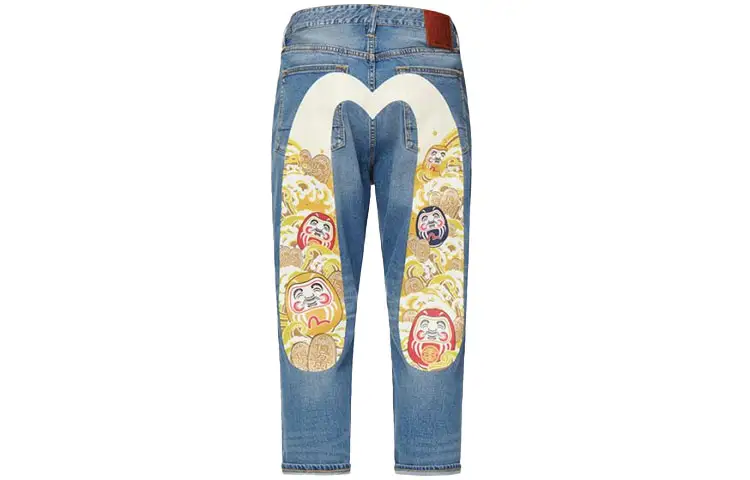 EVISU Slim Fit Pants Jeans Men's Denim Blue
