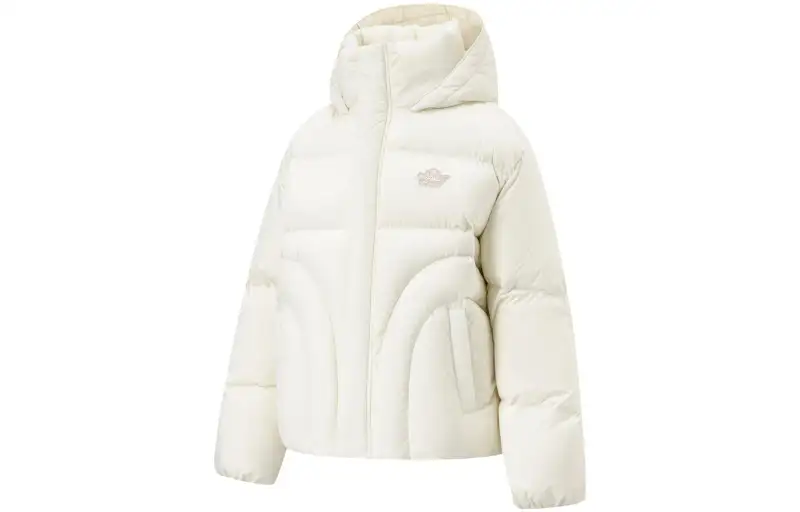 Li Ning Sports Life Collection Down Jacket Unisex Ecru