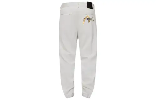 EVISU Jeans Men's White Moderate Cuffed Pants