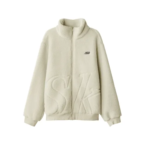Skechers Velvet feel Coat Unisex Ecru