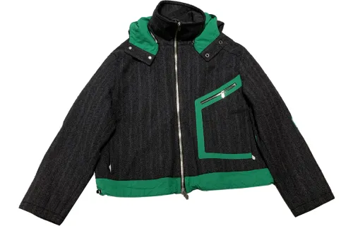 HERMES Jackets & Coats Men's Gray