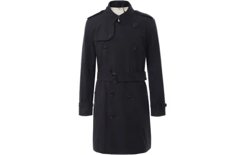 Burberry Trench Coat Men's Dark Blue
