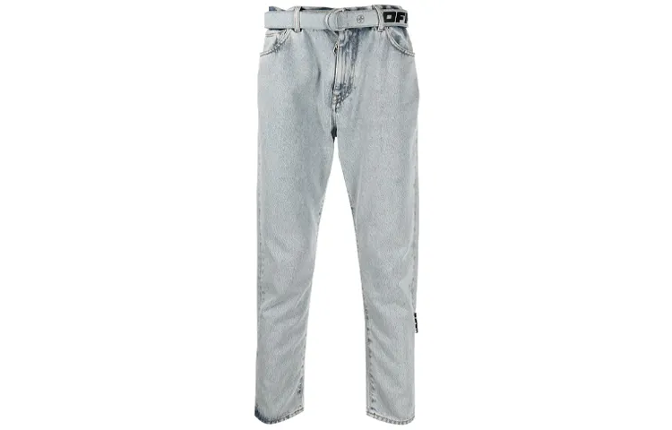 OFF WHITE SS21 Jeans Unisex Light Blue