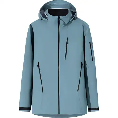 Anta Waterproof And Windproof Windbreaker Jacket Men's Swallowtail Mountain Blue