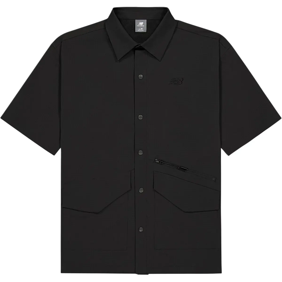 New Balance Shirts Men's Black Lapel Moderate