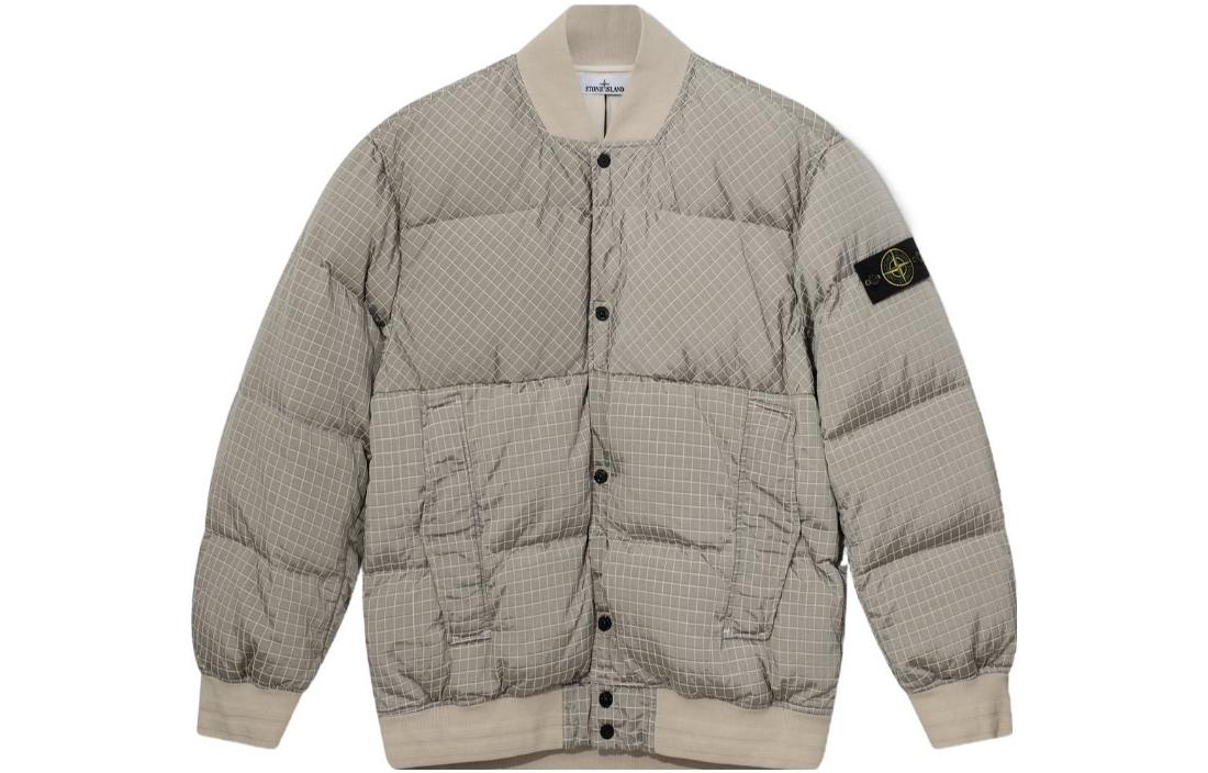 Пуховик STONE ISLAND Nylon Metal Jacket (серый)