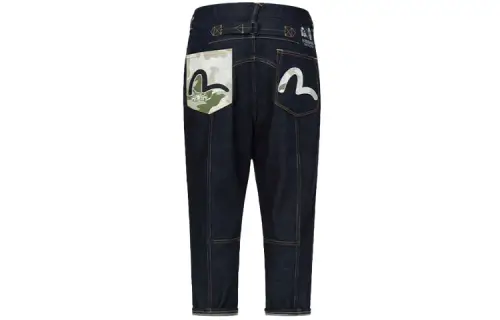 EVISU Jeans Men's Denim Blue Moderate Tapered Pants