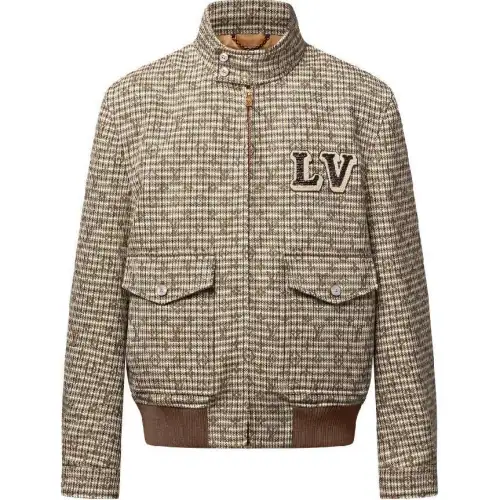 Louis Vuitton monogram-detail zip jacket