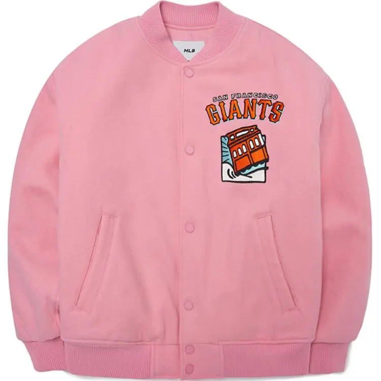MLB San Francisco Giants Baseball Jacket Unisex Pink