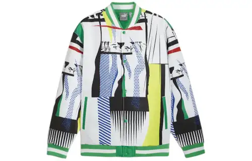 PUMA x BMW FW23 Baseball Jacket Unisex Grass Green
