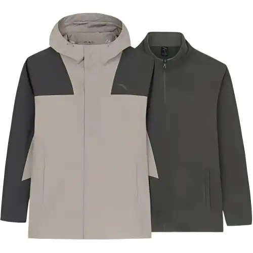 Anta Variety Training Collection Outdoor Hiking Thermal Water Repellent Windbreaker Jacket Men's