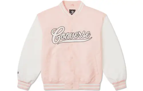 Converse Baseball Jacket Unisex Pink