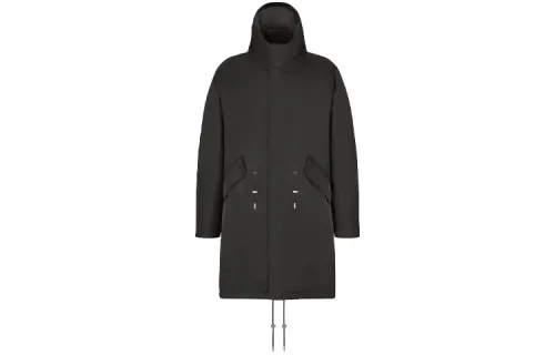 DIOR Quarterly New Products Parka Coat Men's Black
