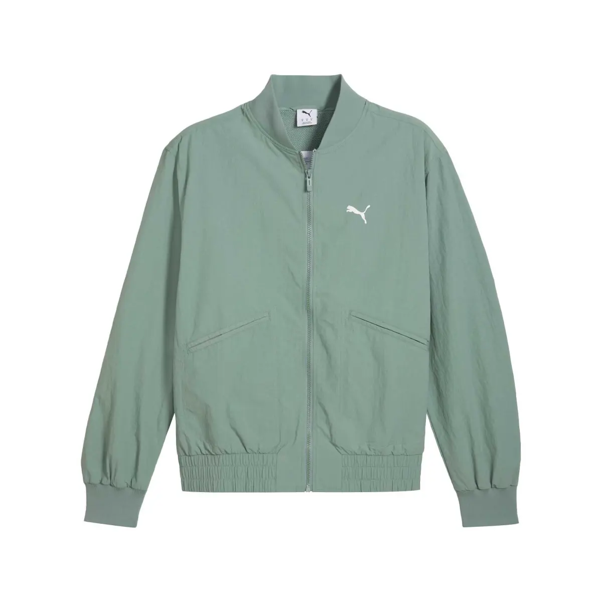 PUMA Jackets Men's Green/30 Stand Collar Moderate