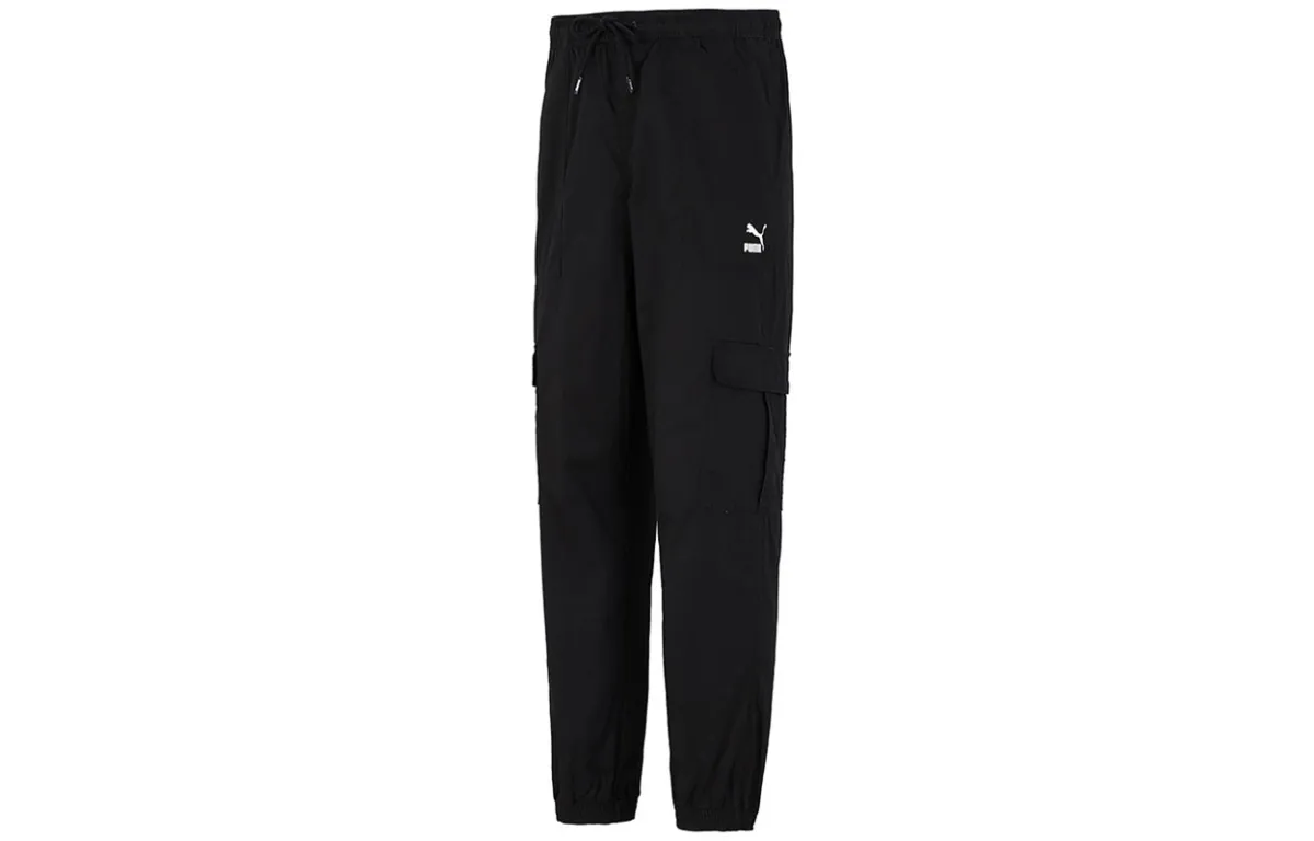 PUMA Cargo Pants Men's Black Moderate