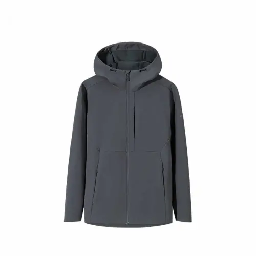 Anta Champion Outdoor Collection, Solid Color Zippers Hooded Comfortable And Breathable Fleece Lined Thermal Sports