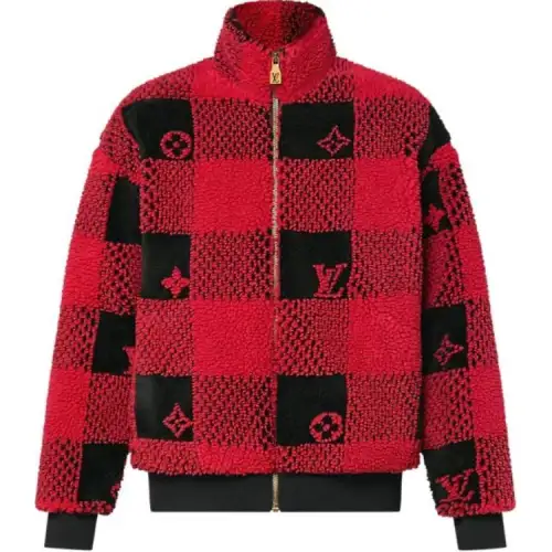 Louis Vuitton Damier fleece blouson