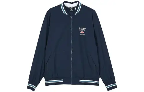Skechers Baseball Jacket Men's Navy Blue