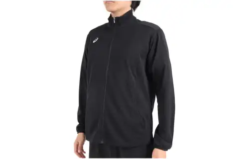 ASICS Jackets Men's Black Stand Collar Moderate Other