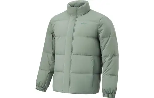 Li Ning Fitness Series Down Jacket Men's Gray Green