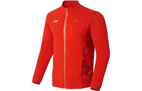 Li Ning Table Tennis Collection Jacket Men's Flame Red