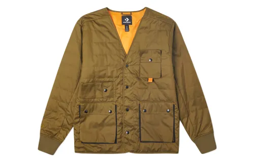 Converse Parka Coats Men's Green Collarless Moderate