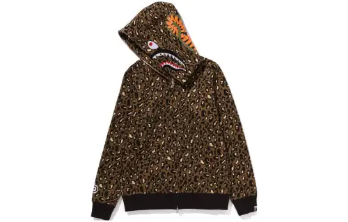 Bape Women's Leopard Shark Full Zip Hoodie