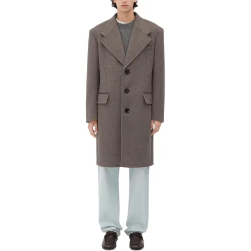 Bottega Veneta FW24 Coat Men's Light Gray