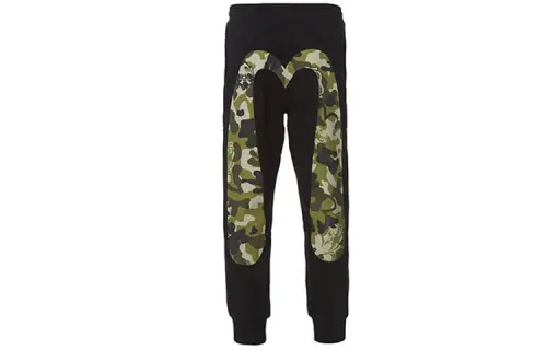 EVISU Straight Fit Pants Casual Pants Men's Black