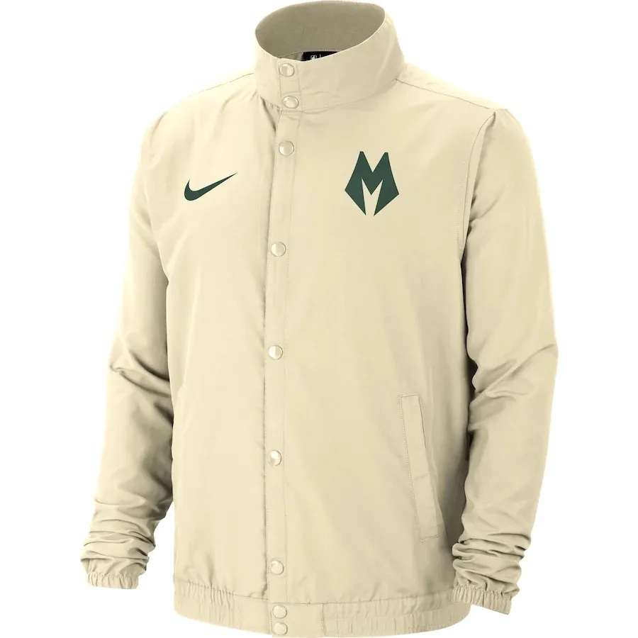 Nike Milwaukee Bucks Lightweight City Jacket Unisex Beige Yellow